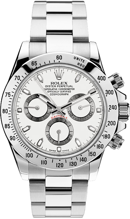 Rolex Daytona 116520 Steel White Mens Watch